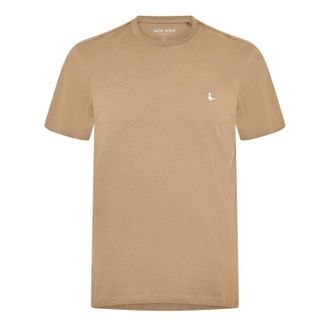 Jack Wills Sandleford-T-shirt met logo voor heren (Fawn)