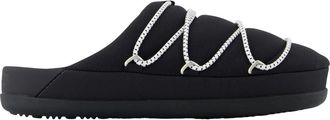 Moon Boot Mules - Dames - Pantoffels - Zwart - 36 EU - Leer - Schoenen