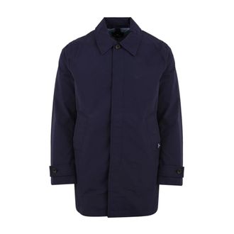 Paul Smith Light Jackets, male, Blue, S, Navy Lined Mac