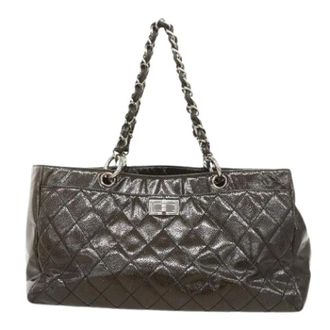 Chanel Pre-owned Shoulder Bags, female, Black, Size: ONE SIZE Pre-owned Vintage Tote Bag