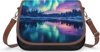 Generic Northern Lights Crossbody Bags for Women Shoulder Messenger Bag Purse Handbags