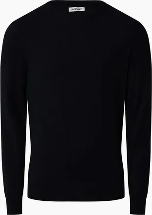 Replay Mens Crewneck Sweater - Blue - Size: 38