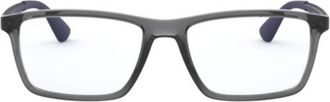 Ray-Ban Demo Rectangular Unisex Eyeglasses RX7056 5814 55