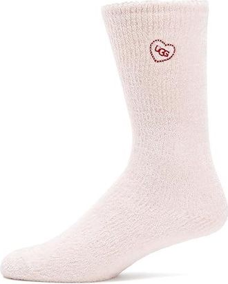UGG Leda Cozy Sock Womens Crew Cut Socks Shoes Vavoom, Spandex/Polyester/Chenille