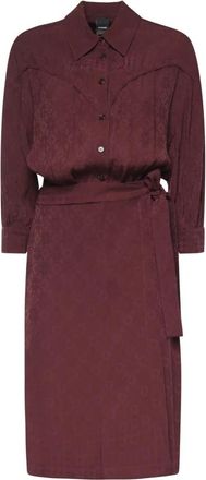 Pinko Alaina Jurk - Dames - Casual kleedjes - Rood - XS - Kleedjes
