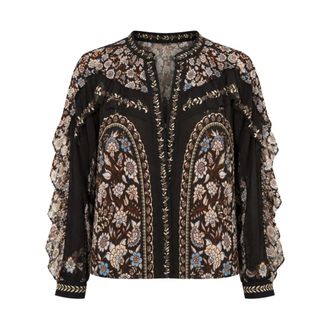 Farm Rio FARM Rio - Blusa Daniela - Blouses & Shirts - Mujer - Negro - L