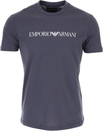 Emporio Armani Basis Ronde Hals T-Shirt Inkt - Heren - T-shirts - Grijs - XL - Katoen - Tops
