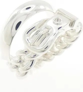 Herm&egrave;s Silver Silver 925 Band Ring (Pre-Owned)