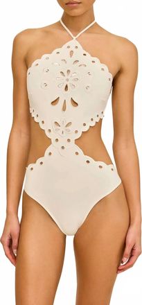 Cult Gaia Laidie One-Piece Swimsuit In Off White