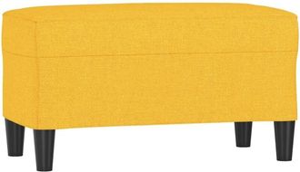 vidaXL Banco De Tela Amarillo 70x35x41 Cm Vidaxl