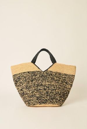BTB Los Angeles Bronson Large Tote in Black/natural at Nordstrom