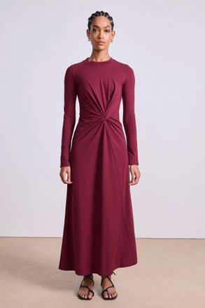 Apiece Apart Volta Dress In Black Cherry