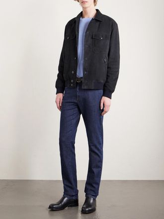 Canali Suede Blouson Jacket