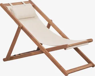 Sklum Set Di 2 Amache Pieghevoli In Legno Con Cuscino Kardis Sklum