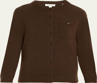Vince Cashmere-Blend Pocket Cardigan