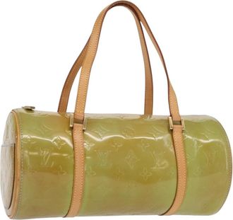 Louis Vuitton Papillon Handbag Kusama Infinity Dots Monogram Vernis Green Patent_Leather Handbag (Pre-Owned)