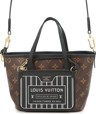 Louis Vuitton Noir Monogram Leather Tote Bag (Pre-Owned)