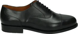 Van Bommel Schoenen, Heren, Zwart, 45 1/2 EU, Leer, Olda 02.04 Veterschoen