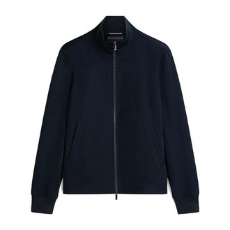 Tommy Hilfiger Zip-throughs, male, Blue, Size: XL Performance Smart Casual Zip-Thru Cardigan
