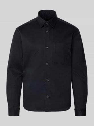 Joop Regular Fit Hemdjacke aus reiner Baumwolle Modell 274Kinan in Marine, Gr&ouml;&szlig;e XXL