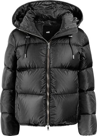 Add Bomber in piuma con cappuccio - - Jackets - Donna - Nero - L
