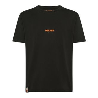 Dekker Dekker, Tops, Heren, Zwart, M, Katoen, Girder Katoenen T-shirt