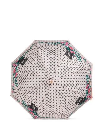 Moschino floral-print umbrella - Neutrals