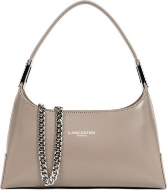 Lancaster Stijlvolle Rits Handtas Suave Ace - Dames - Schoudertassen - Grijs - ONE Size - Leer - Tassen