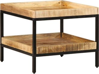 vidaXL Vidaxl - Mesa Lateral Marr&oacute;n 55 X 55 X 45 Cm Madera Maciza De Mango