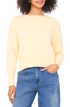 Vince Camuto Roll Neck Sweater in Cream Yellow at Nordstrom, Size X-Small