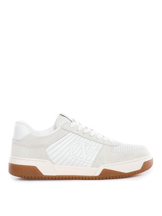 Valentino Garavani Sparry Sneaker In Split Leather And Nappa