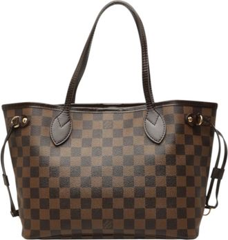 Louis Vuitton Brown Pvc Leather Handbag Tote Bag (Pre-Owned)