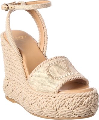 Valentino Vlogo Canvas Sandal
