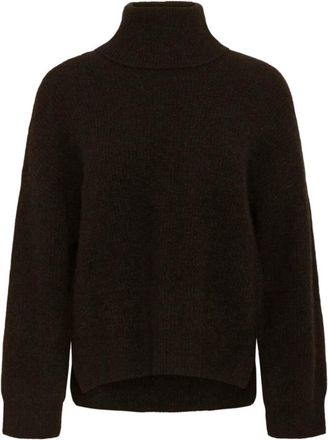 Gestuz Alpha GZ Rollneck - Dames - Coltruien - Bruin - M - Wol - Truien & Vesten