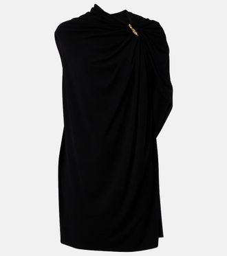 Sportmax Vestido corto de crep&eacute; drapeado