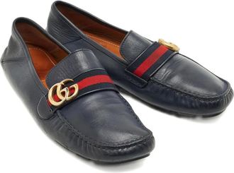 Gucci Mocassini con decorazione Web - Blu