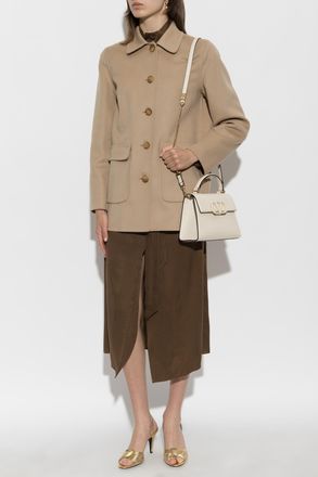 Valentino Garavani Wool Jacket With Pockets, Womens, Beige