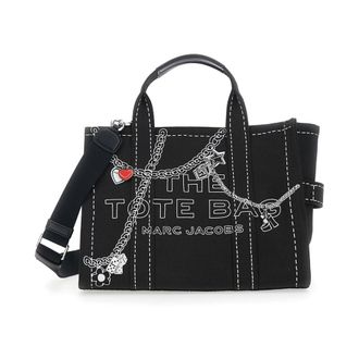 Marc Jacobs The Medium Tote - Dames - Shoppers - Zwart - ONE Size - Katoen - Tassen