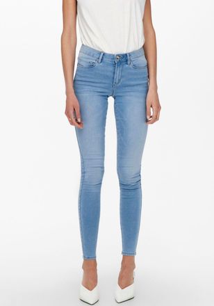 Only Skinny-fit-Jeans ONLY ONLROYAL LIFE REG SK JEANS BB BJ13333, Damen, Gr. XL (42), L&auml;nge 32, blau (light blau denim), Denim/Jeans, Obermaterial: 69% Bau