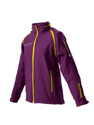 Deproc Softshelljacke DEPROC ACTIVE STANLEY PEAK WOMEN, Damen, Gr. 40/42 (M), lila, 96% Polyester; 4% Elasthan, mit Gummizug,mit verstellbarem Klettverschlus