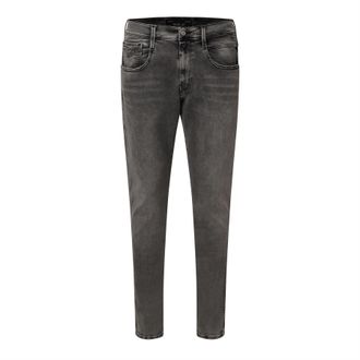 Replay Mens Anbass Slim-Fit Jeans in Grey Cotton - Size 34W/32L