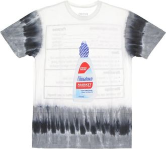 Market Natuur Print Tie Dye T-shirt Mannen - Heren - T-shirts - Veelkleurig - S - Katoen - Tops