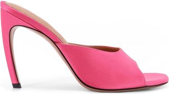 The Attico Betta Sandalen met Ronde Neus - Dames - Muiltjes - Roze - 37 1/2 EU - Leer - Schoenen