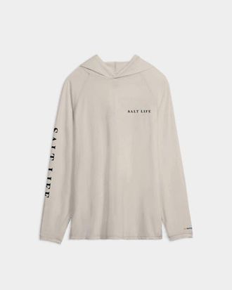Salt Life Jaws of Steel 2.0 Performance Hoodie in Chalk at Nordstrom, Size Xx-Large