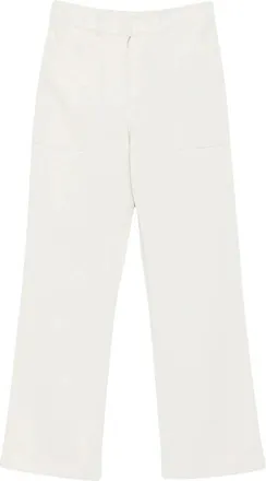 Max Mara Broeken, Dames, Wit, S, Straight Broeken