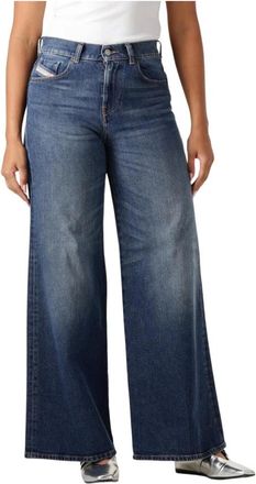 Diesel Jeans, Dames, Blauw, W29 L32, Katoen, Flared Jeans 1978 D-Akemi