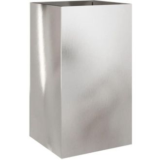 vidaXL Planter Silver 42x38x75 cm Stainless Steel Vidaxl
