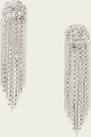 AllSaints Main: 50% Brass, 45% Glass, 4% Stainless Steel, 1% CZ Stone April Fringe Earrings, Size: One Size