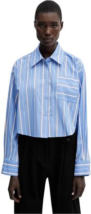 Worst Behavior Tavina Shirt - Dames - Overhemden - Blauw - M - Katoen - Overhemden
