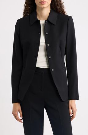 Theory Essential Cutaway Jacket in Black - 001 at Nordstrom, Size 12